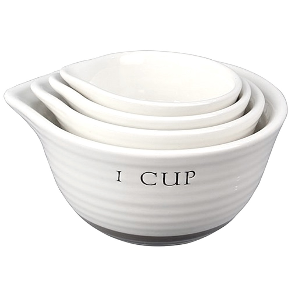 4 pc Nesting Ceramic Measuring Cup Set
